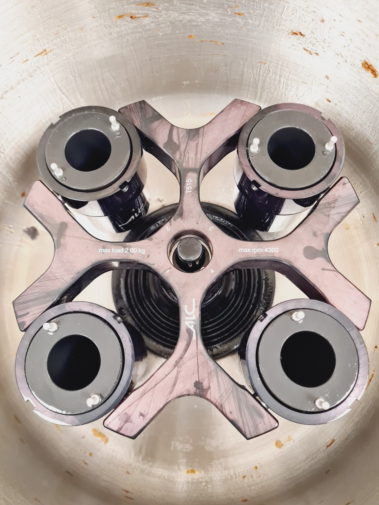 Image of ALC PK121 Multispeed Benchtop Centrifuge w/ ALC T515 Swinging Bucket Rotor Lab