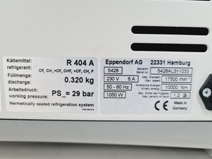 Thumbnail image of Eppendorf Benchtop Refrigerated Centrifuge 5430 R Lab