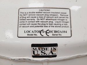 Thumbnail image of Thermolyne Locator 6 Plus Cryo Biological Storage System Lab