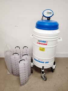 Thumbnail image of Air Liquide Arpege 55 Liquid Nitrogen Dewar w/ Cryopal Monitor