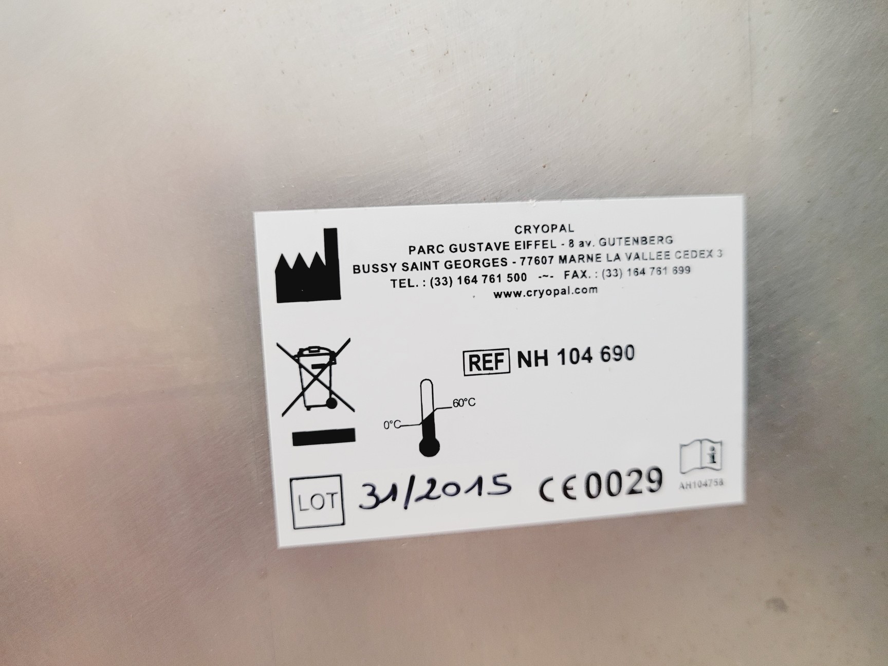 Image of Air Liquide Arpege 55 Liquid Nitrogen Dewar w/ Cryopal Monitor