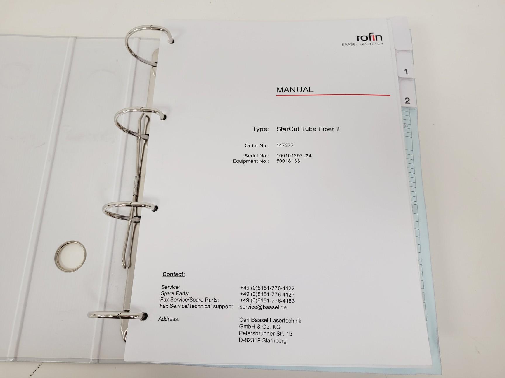 Image of Rofin StarCut Tube SC Tube Fiber Stent Cutter w/ Interlit Compact Filter 