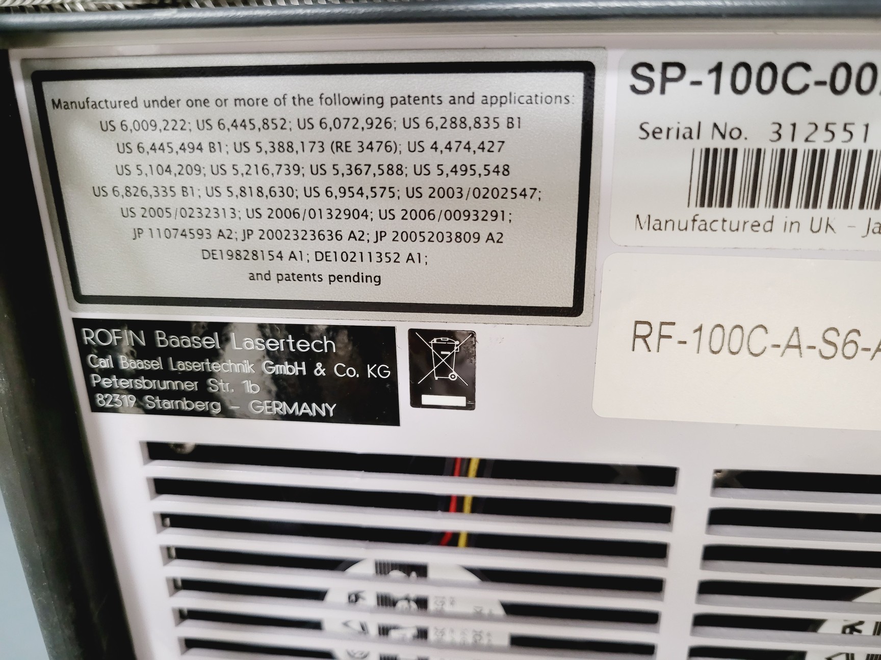 Image of Rofin StarCut Tube SC Tube Fiber Stent Cutter w/ Interlit Compact Filter