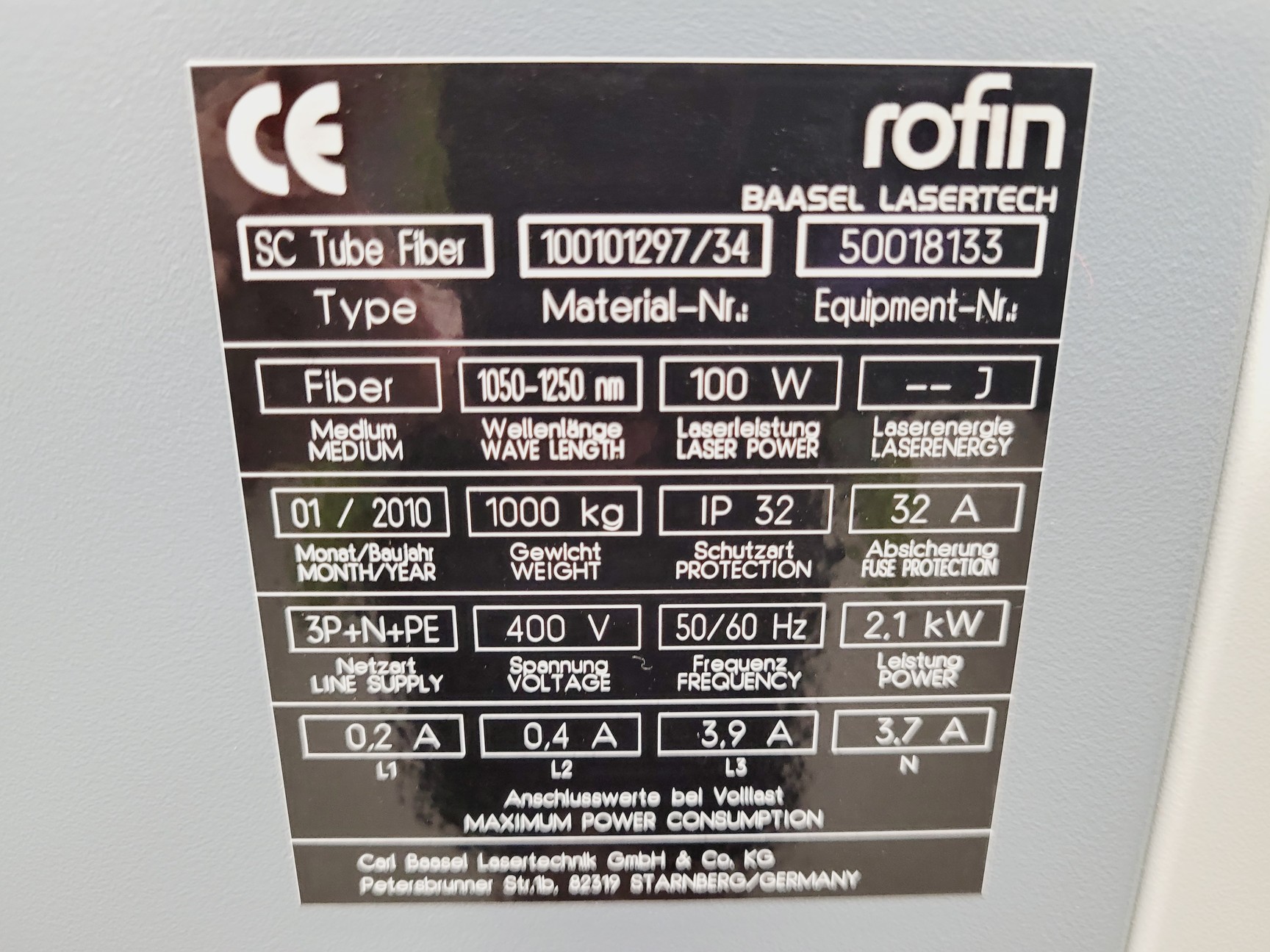 Image of Rofin StarCut Tube SC Tube Fiber Stent Cutter w/ Interlit Compact Filter 