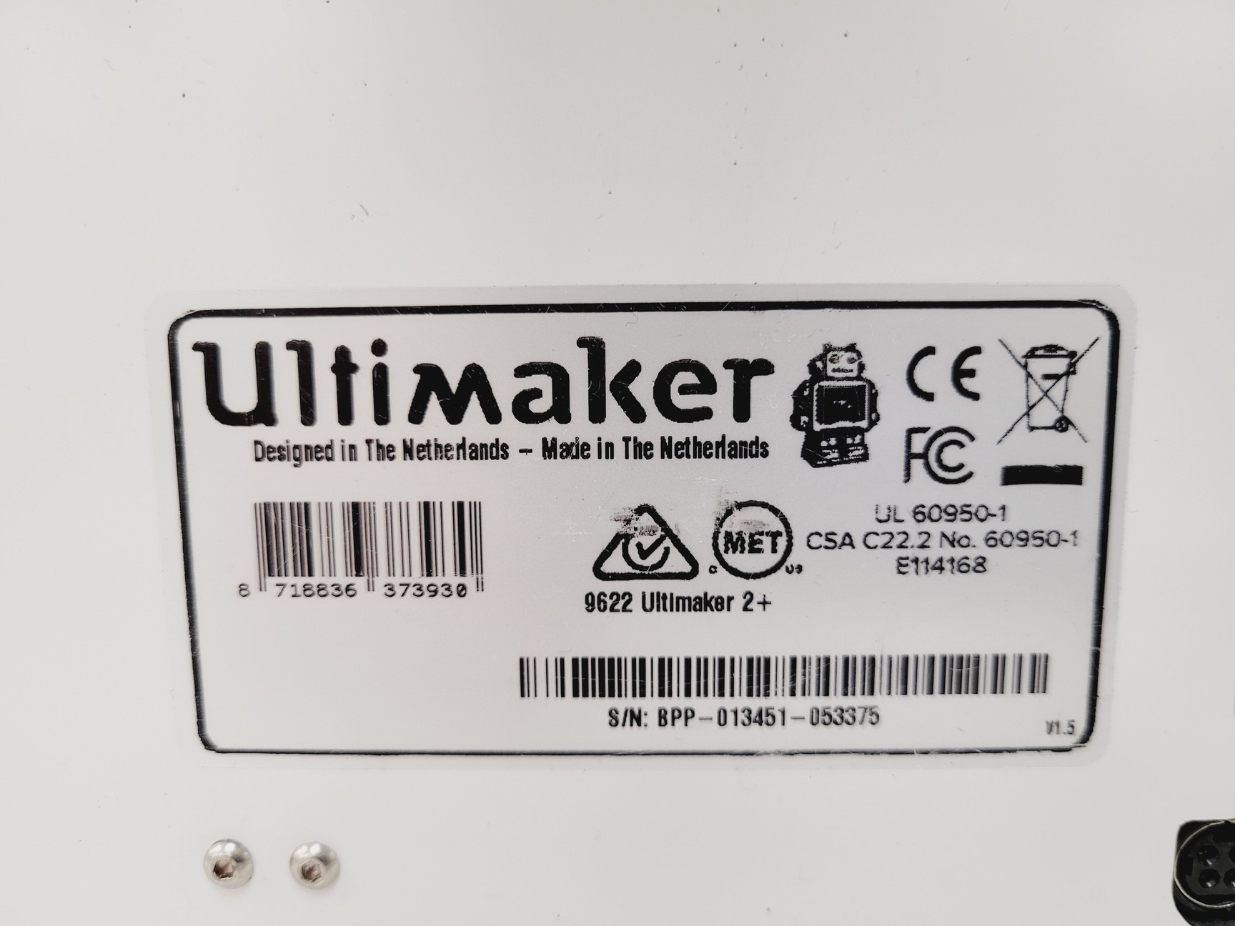 Image of Ultimaker 2+ 3D Printer w/ Reel of 3DXTech PLA