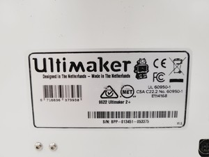 Thumbnail image of Ultimaker 2+ 3D Printer w/ Reel of 3DXTech PLA