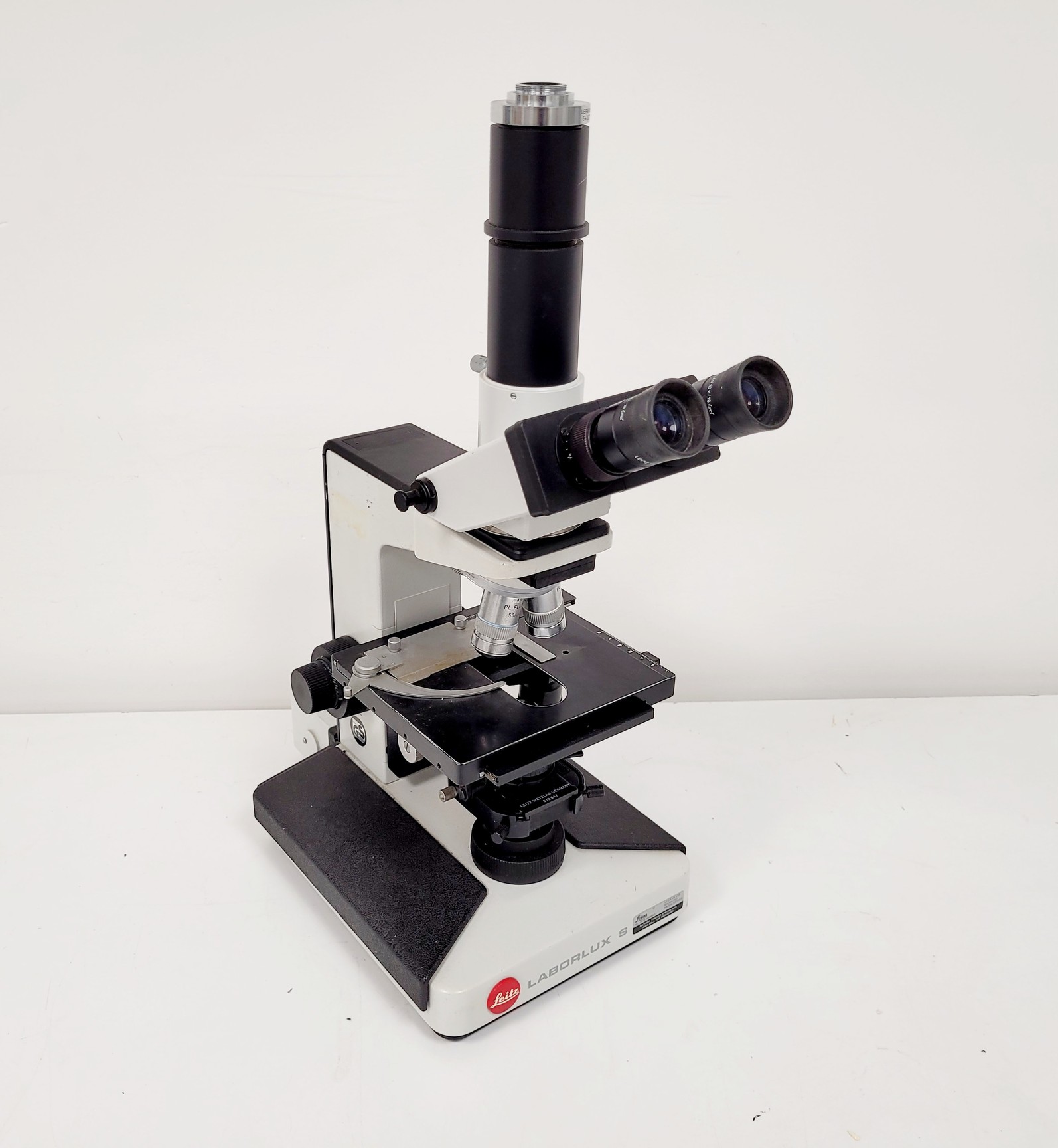 Image of Leitz Laborlux S Microscope Type 020-505.030 w/ Camera Mount & 3 x Objectives