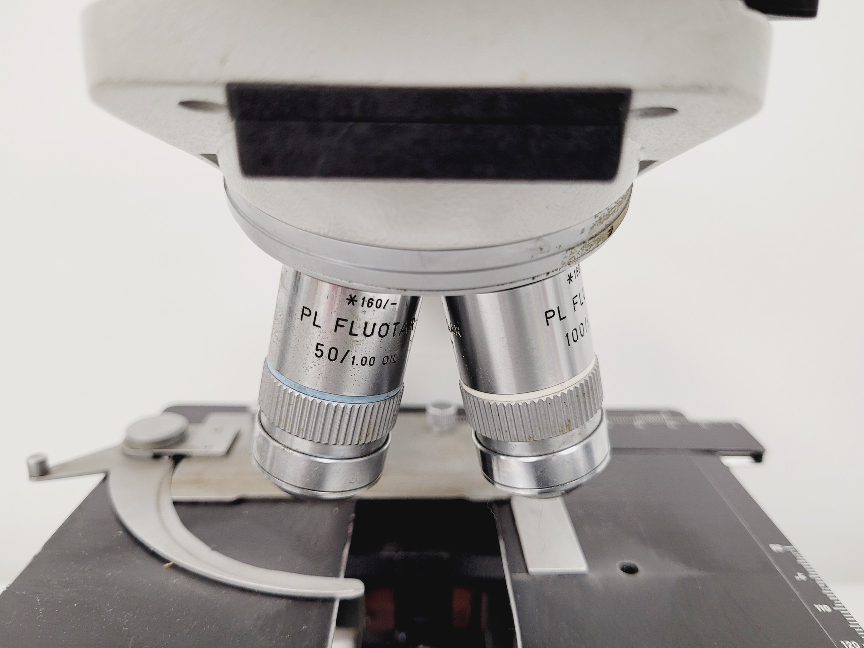 Image of Leitz Laborlux S Microscope Type 020-505.030 w/ Camera Mount & 3 x Objectives 