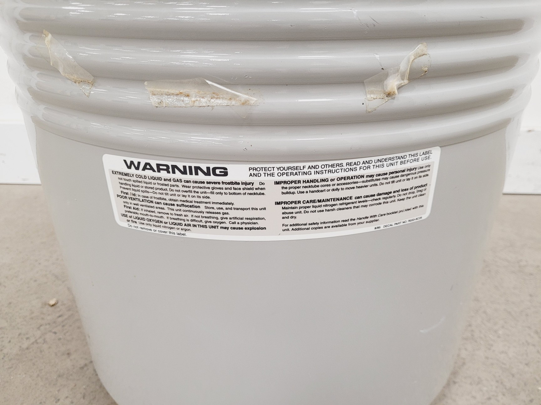Image of Taylor-Wharton LD50 Liquid Nitrogen Dewar 