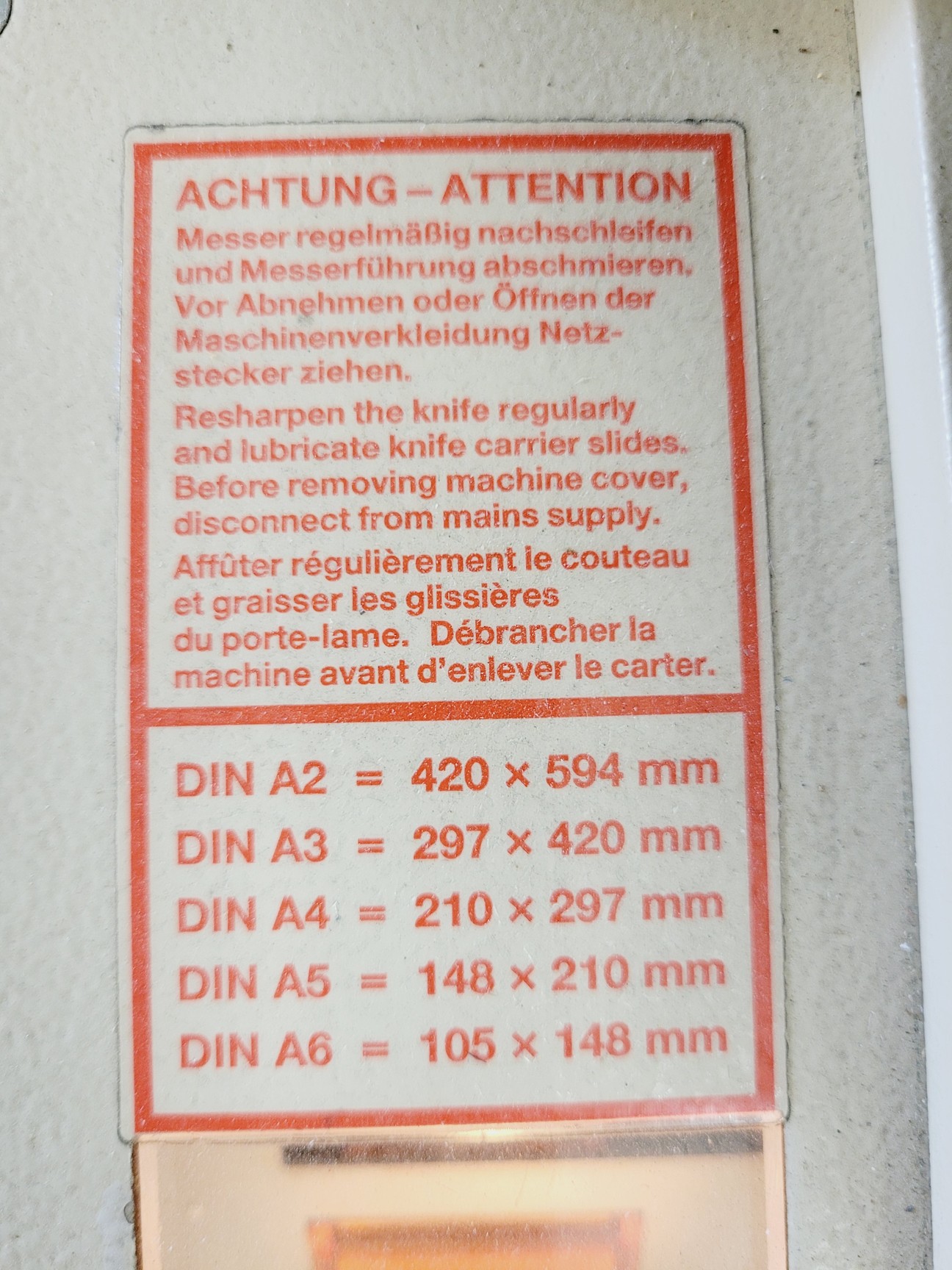 Image of Ideal 4850 A Paper Guillotine