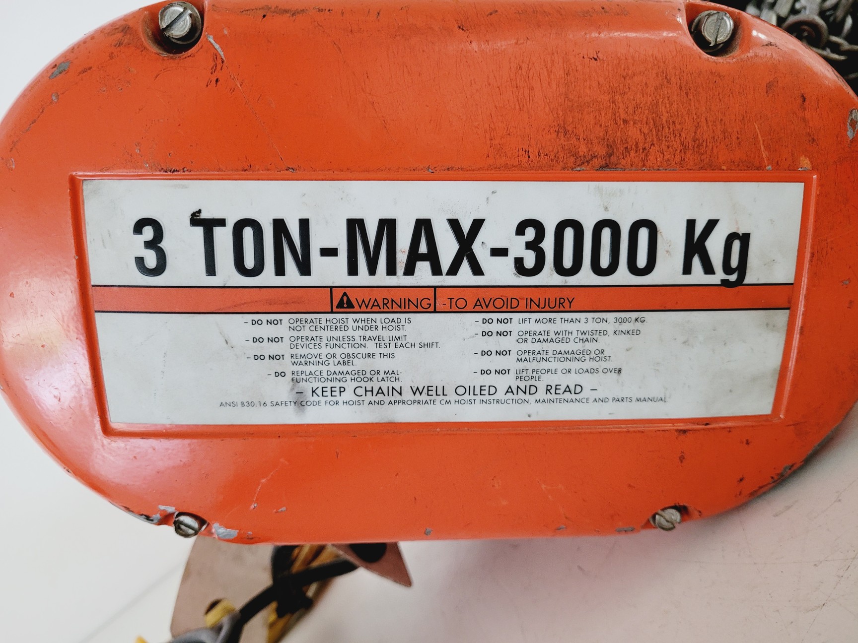 Image of CM Lodestar RT Electric Chain Hoist 3 Ton Max 3000kg