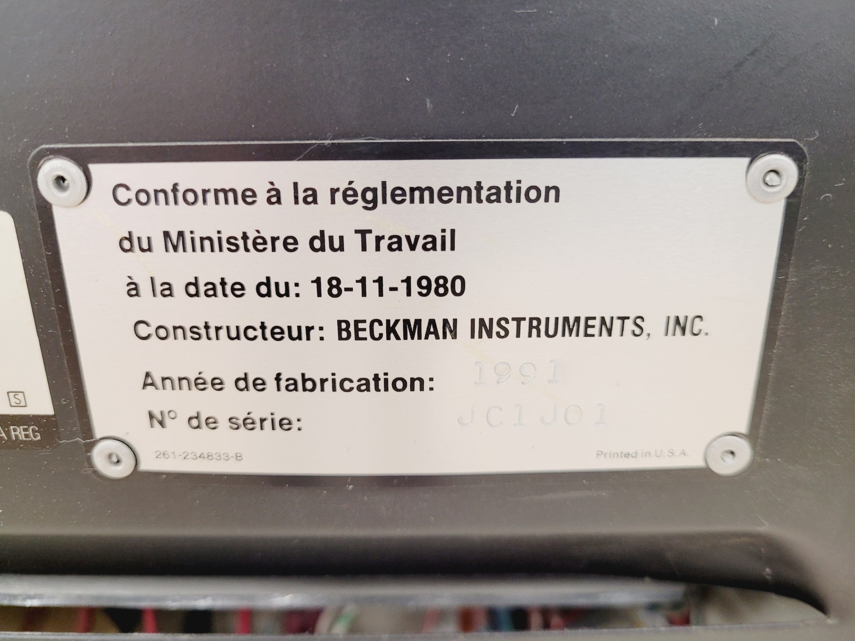 Image of Beckman J2-MC Centrifuge -Rotor Not Included Lab