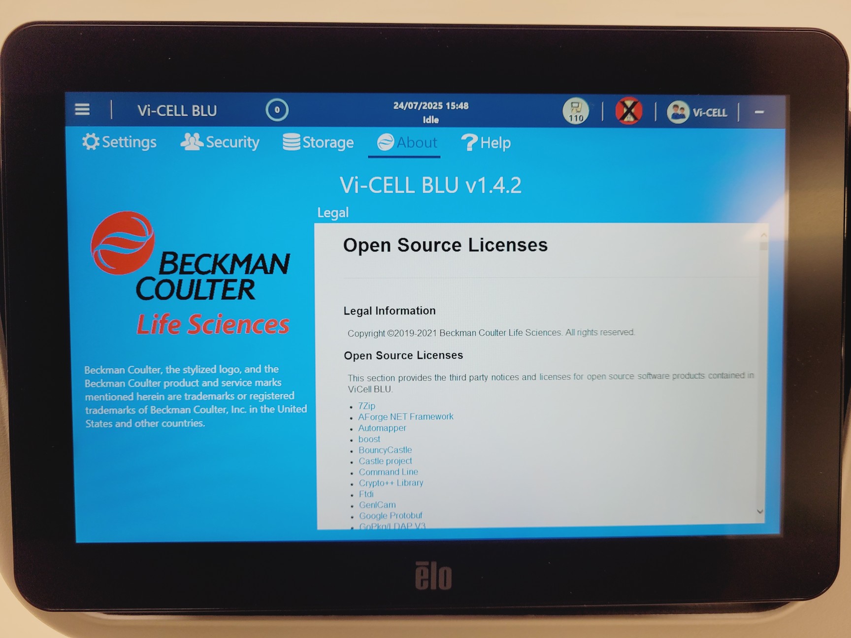 Image of Beckman Coulter Vi-CELL BLU Cell Viability Analyzer Lab (2021)
