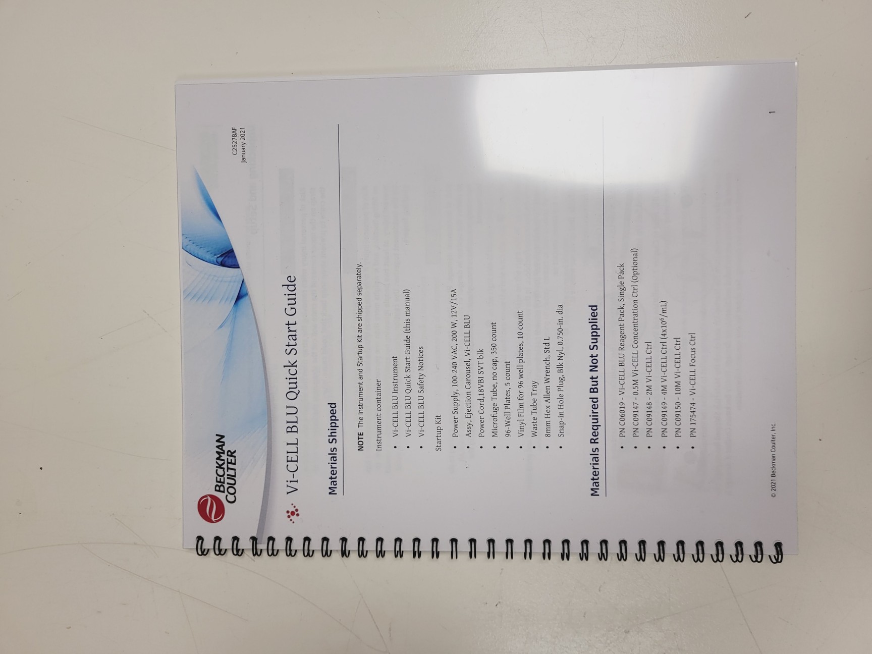 Image of Beckman Coulter Type Vi-CELL BLU Cell Viability Analyzer (2021)