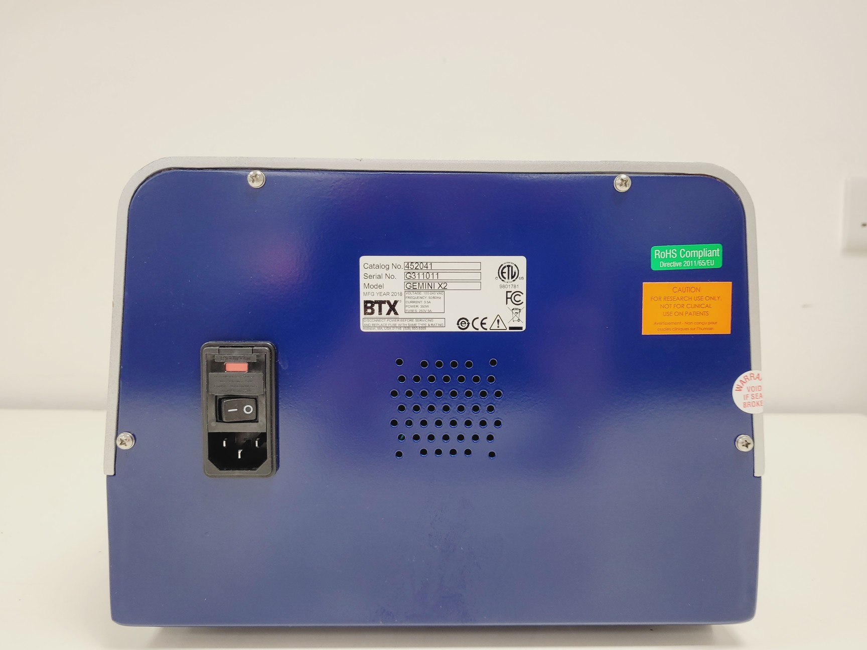 Image of BTX Gemini X2 Twin Waveform Electroporation System Lab (2018)