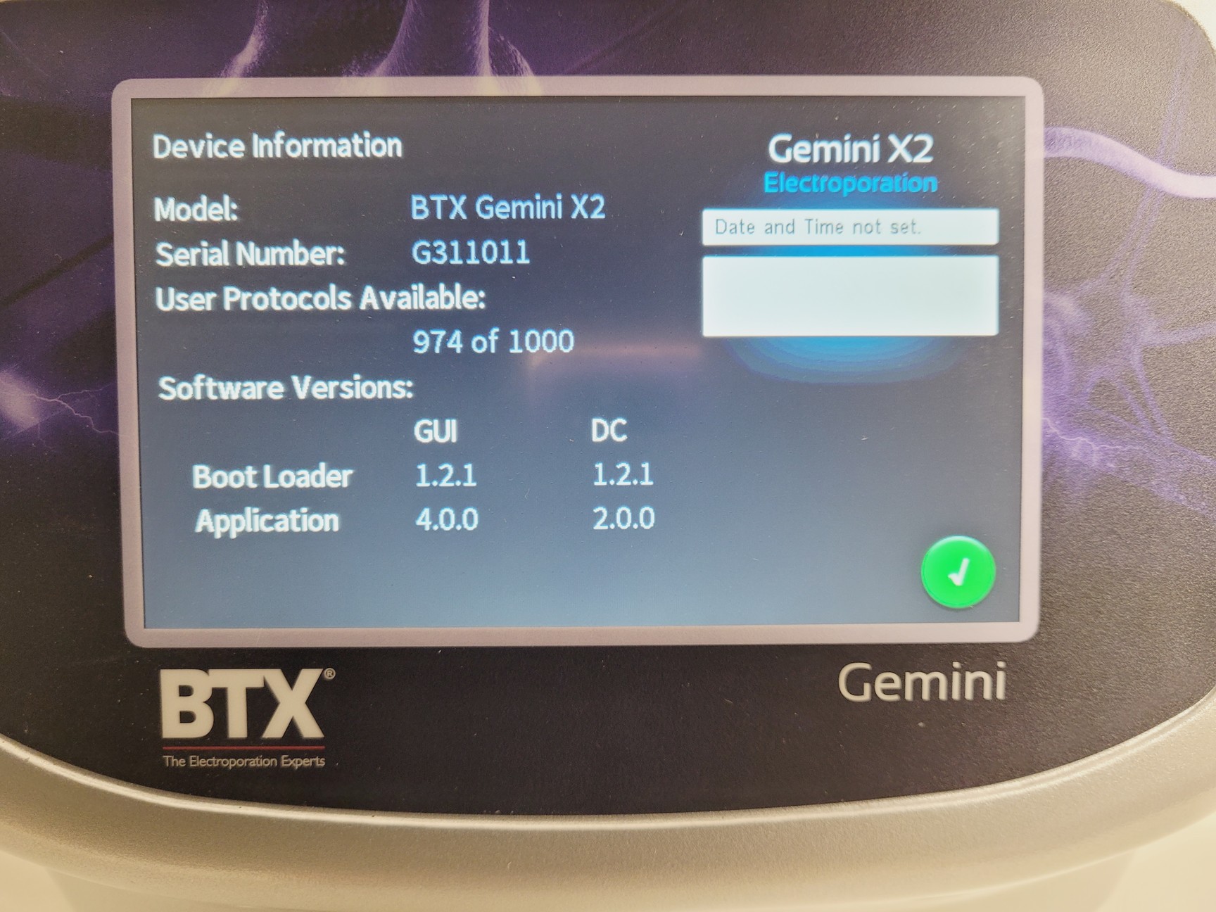 Image of BTX Gemini X2 Twin Waveform Electroporation System Lab (2018)