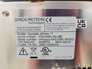 Thumbnail image of Gyros Protein Technologies Gyrolab xPlore XPS1208 Lab