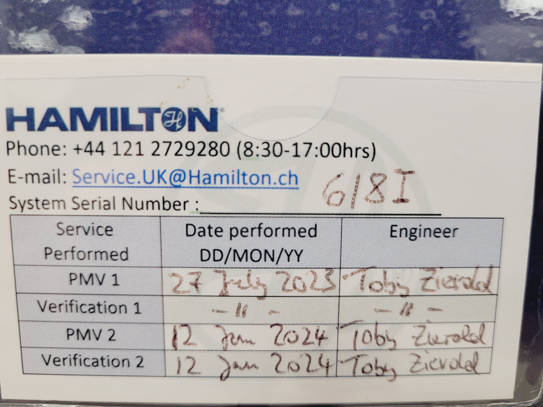 Image of Hamilton Microlab STAR Liquid Handler SPAN-8 96-Well Dispensing Head Lab