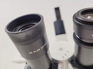 Thumbnail image of Leica DMIL LED Microscope w/ 4 x Objectives (PH1, PHO) & MC170HD Camera Lab