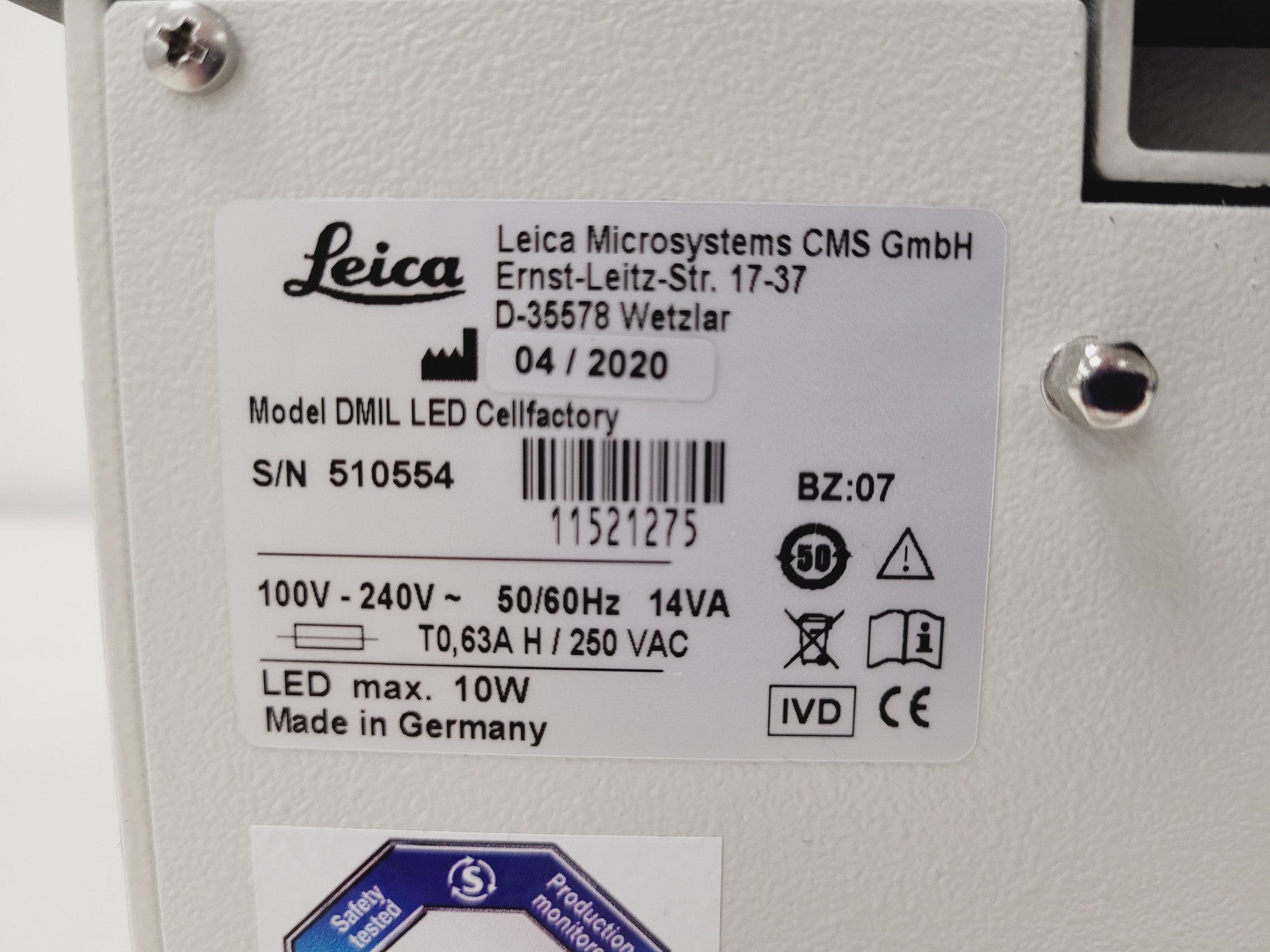 Image of Leica DMIL LED Microscope w/ 4 x Objectives (PH1, PHO) & MC170HD Camera Lab