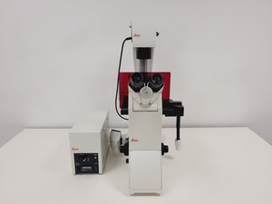 Image of Leica DMi8 Inverted Microscope w/ Tiltable Transmitted Light Arm & 5 x Objective