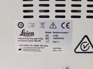 Thumbnail image of Leica HistoCore PEARL Tissue Processor With HistoCore Arcadia H & C Lab (2022)