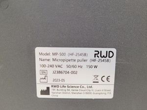 Thumbnail image of RWD Micropipette Puller MP-500 Lab