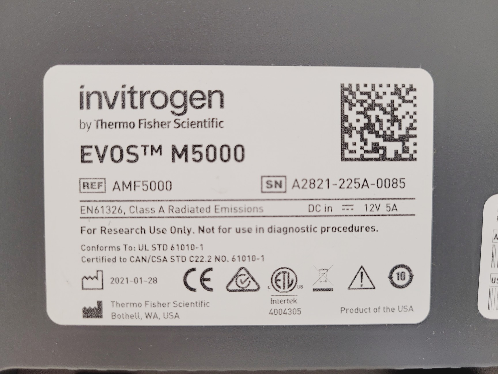 Image of Invitrogen By Thermo Fisher Scientific EVOS M5000 Imaging System Lab