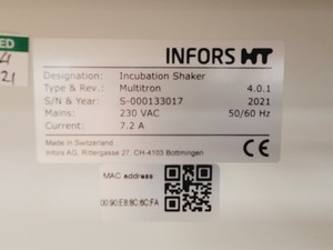 Thumbnail image of Infors HT Multitron 2021 Shaking Co2 Incubator w/ Humidity Lab