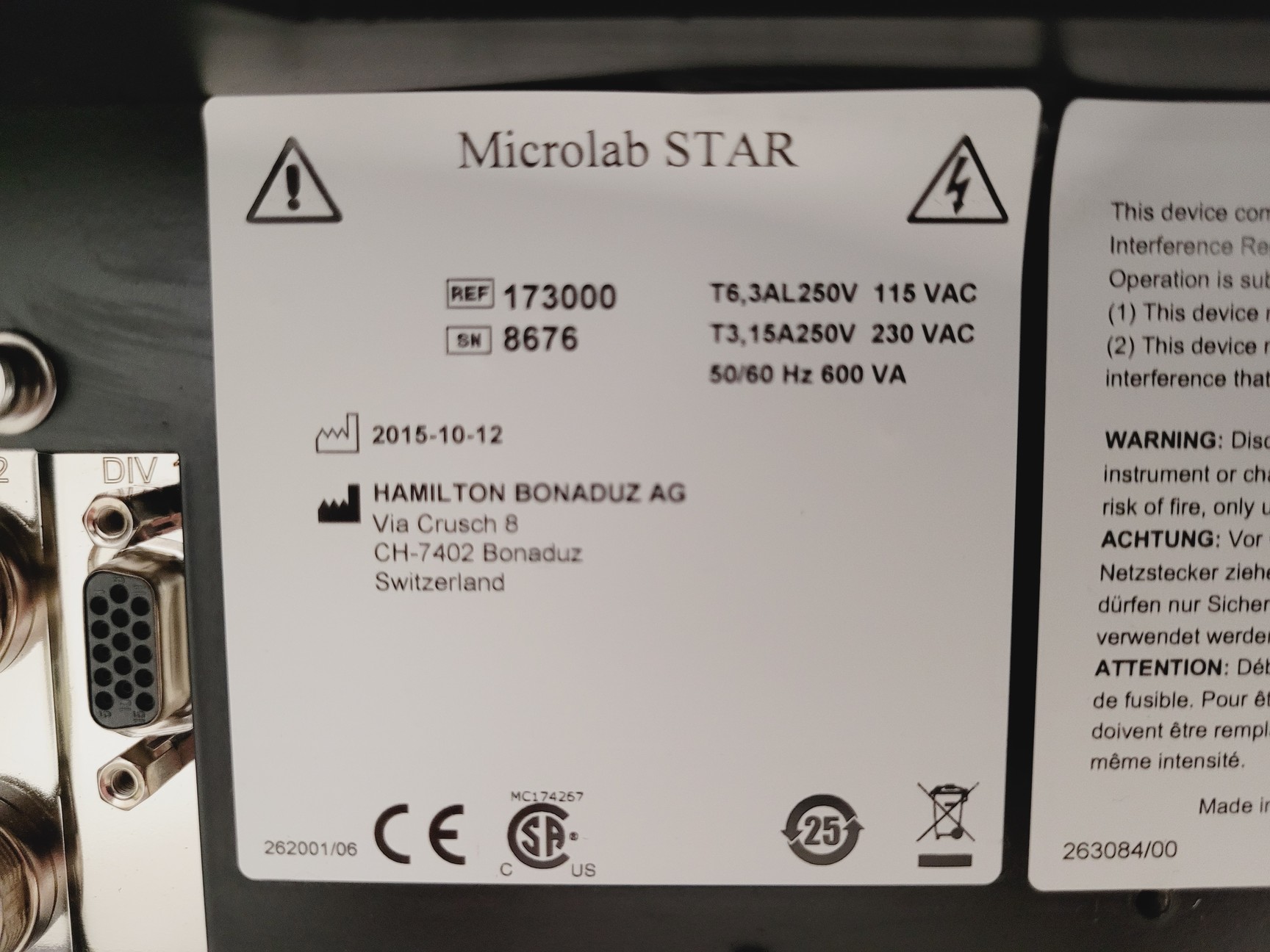 Image of Hamilton Microlab Star Liquid Handling Robot