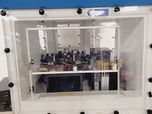Thumbnail image of Beckman Coulter MoFlo Laser Cytomation System w/ MSC Class II Safety Cabinet S/R