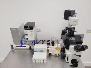 Thumbnail image of Olympus IX-70 Inverted Confocal Microscope System with LSR UltraVIEW Scanner Lab
