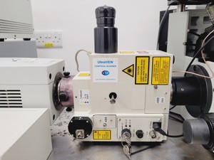 Thumbnail image of Olympus IX-70 Inverted Confocal Microscope System with LSR UltraVIEW Scanner Lab