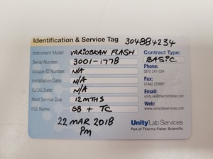 Thumbnail image of Thermo Scientific Varioskan Flash 3001 Microplate Reader System S/R Lab