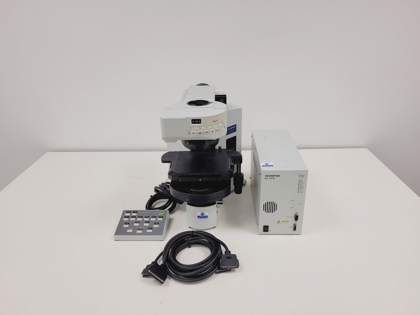 Image of Olympus BX61 BX61TRF Motorized Microscope w/ BX-RFAA, BX-UCB Spares/Repair