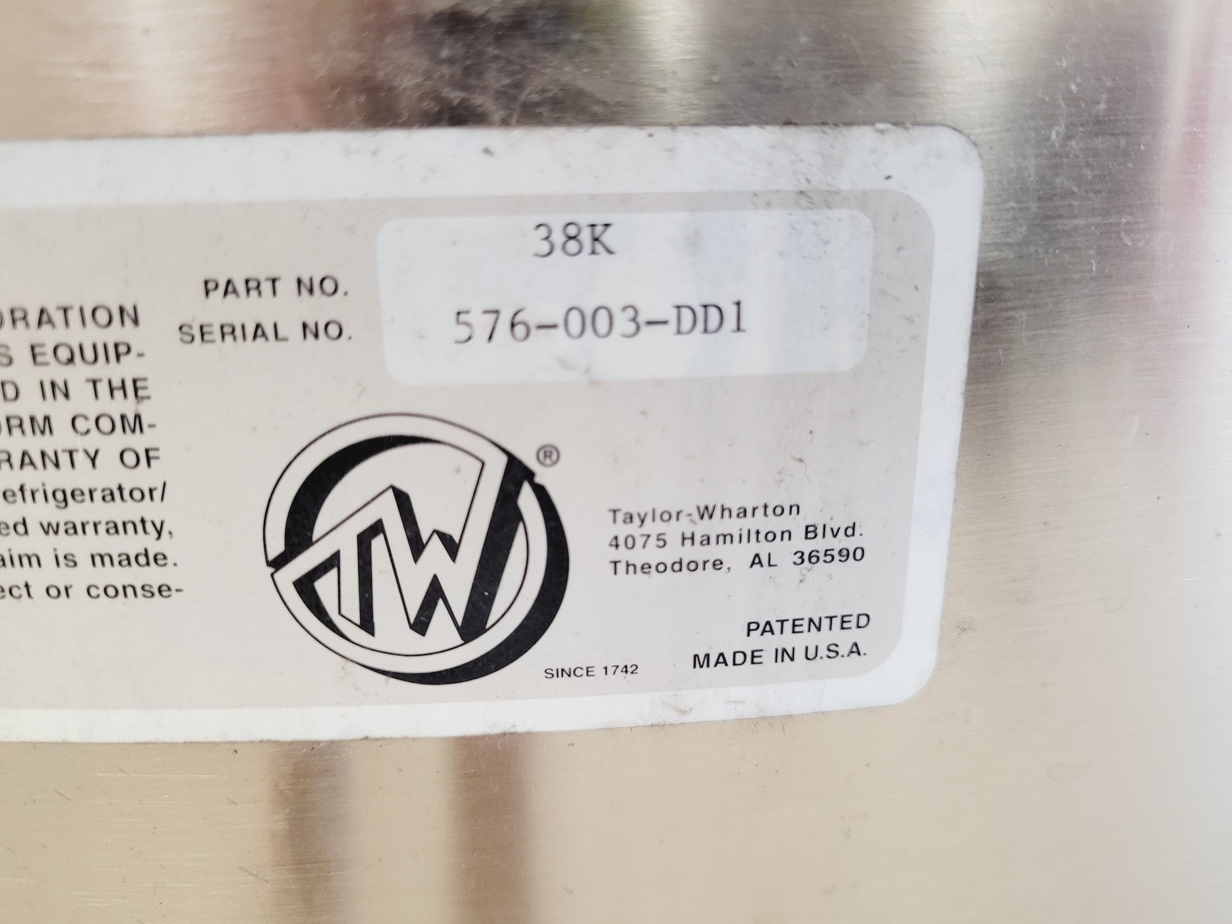 Image of Taylor-Wharton 38K K Series Liquid Nitrogen Storage Dewar lab