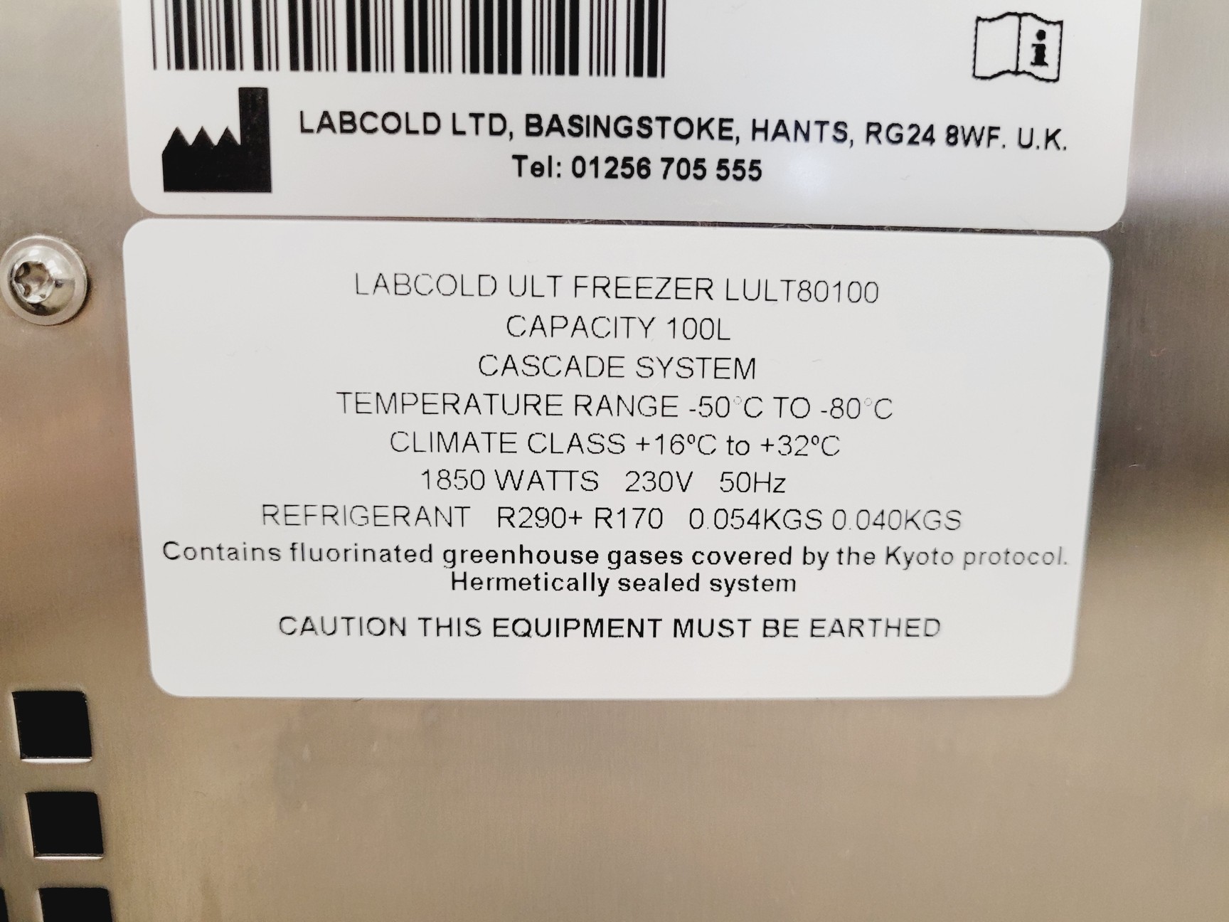 Image of Labcold Ultra-Low Temperature -80 Freezer LULT80100 - Spares/Repair 