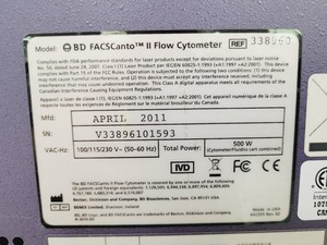 Thumbnail image of BD FACSCanto II Flow Cytometer with Fluidics Cart - Spares/Repair