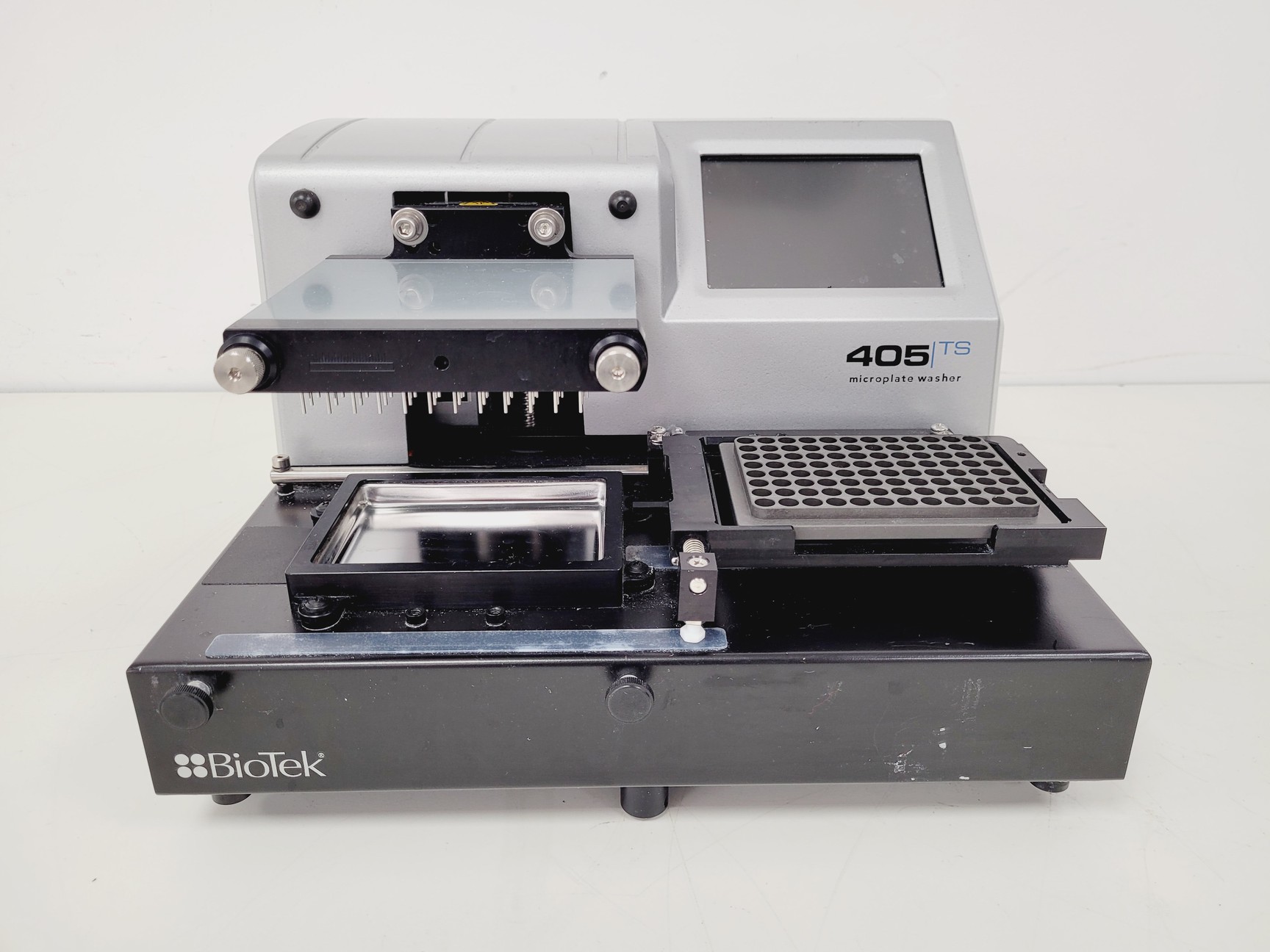 Image of BioTek 405 TS Microplate Washer w/ Biostack 3 Microplate Stacker & Vacuum Pump 2
