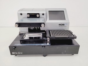 Thumbnail image of BioTek 405 TS Microplate Washer w/ Biostack 3 Microplate Stacker & Vacuum Pump 2