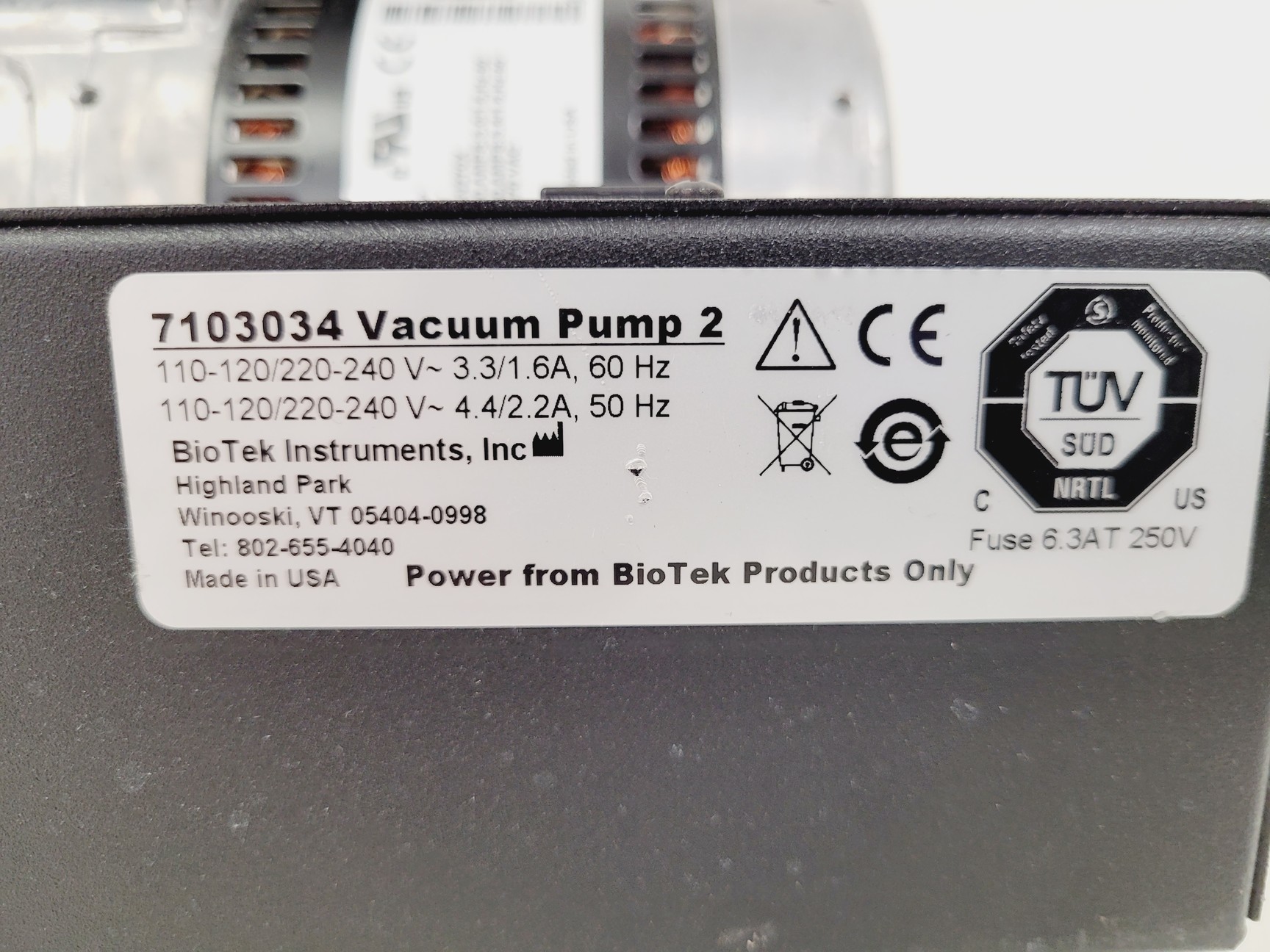 Image of BioTek 405 TS Microplate Washer w/ Biostack 3 Microplate Stacker & Vacuum Pump 2