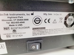 Thumbnail image of BioTek 405 TS Microplate Washer w/ Biostack 3 Microplate Stacker & Vacuum Pump 2