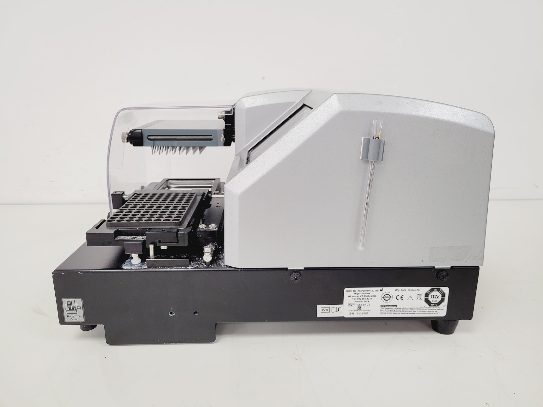 Image of BioTek 405 TS Microplate Washer w/ Biostack 3 Microplate Stacker & Vacuum Pump 2