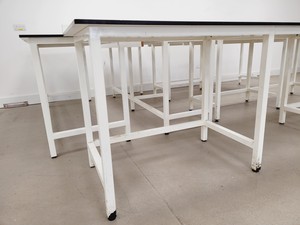 Thumbnail image of 6 x White Trespa Tables Laboratory Benching