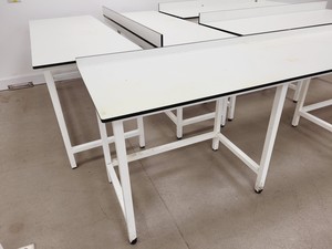 Thumbnail image of 6 x White Trespa Tables Laboratory Benching