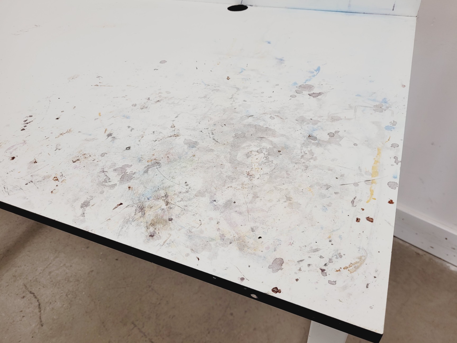 Image of 6 x White Trespa Tables Laboratory Benching