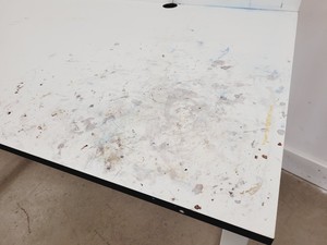 Thumbnail image of 6 x White Trespa Tables Laboratory Benching