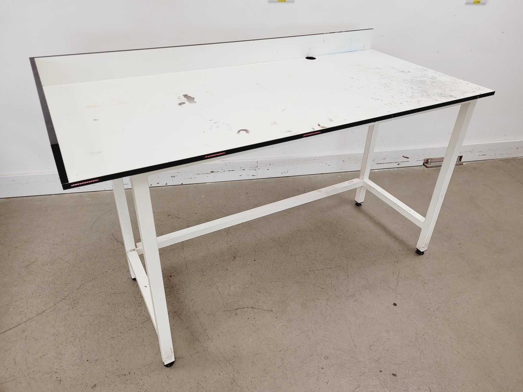 Image of 6 x White Trespa Tables Laboratory Benching