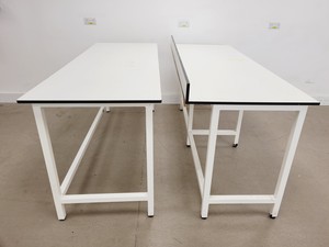 Thumbnail image of 6 x White Trespa Tables Laboratory Benching