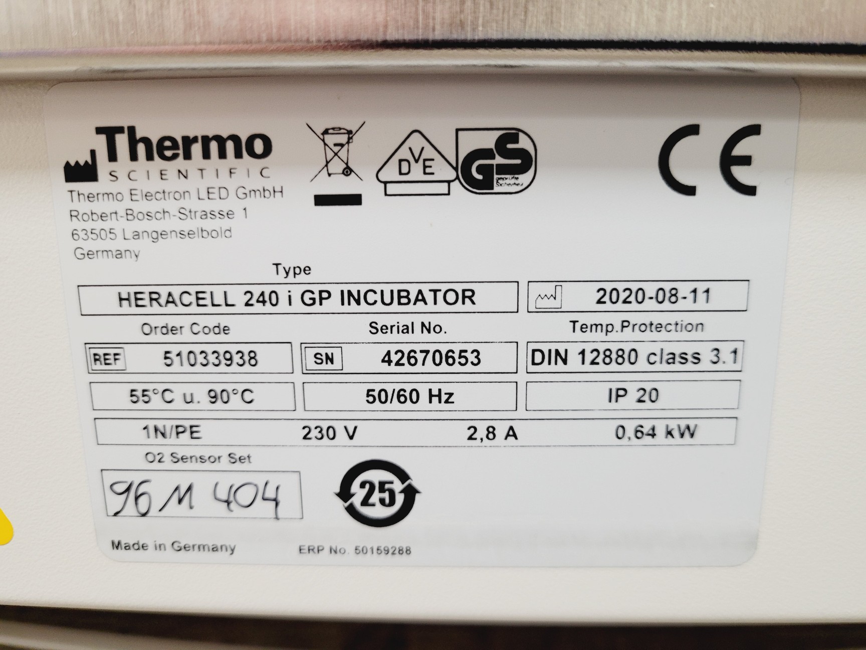 Image of Thermo Scientific HERAcell 240i CO2 Incubator Lab